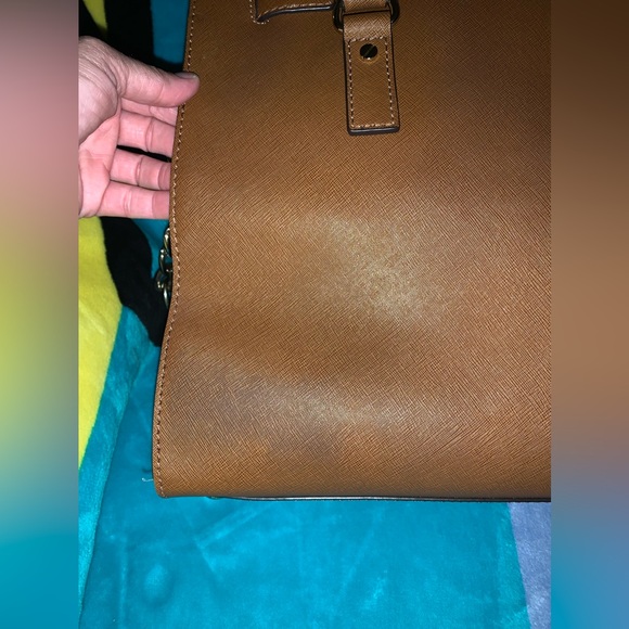 Michael Kors Large Hamilton Satchel 30S2GHMT3L in Camel Brown. - Picture 5 of 14